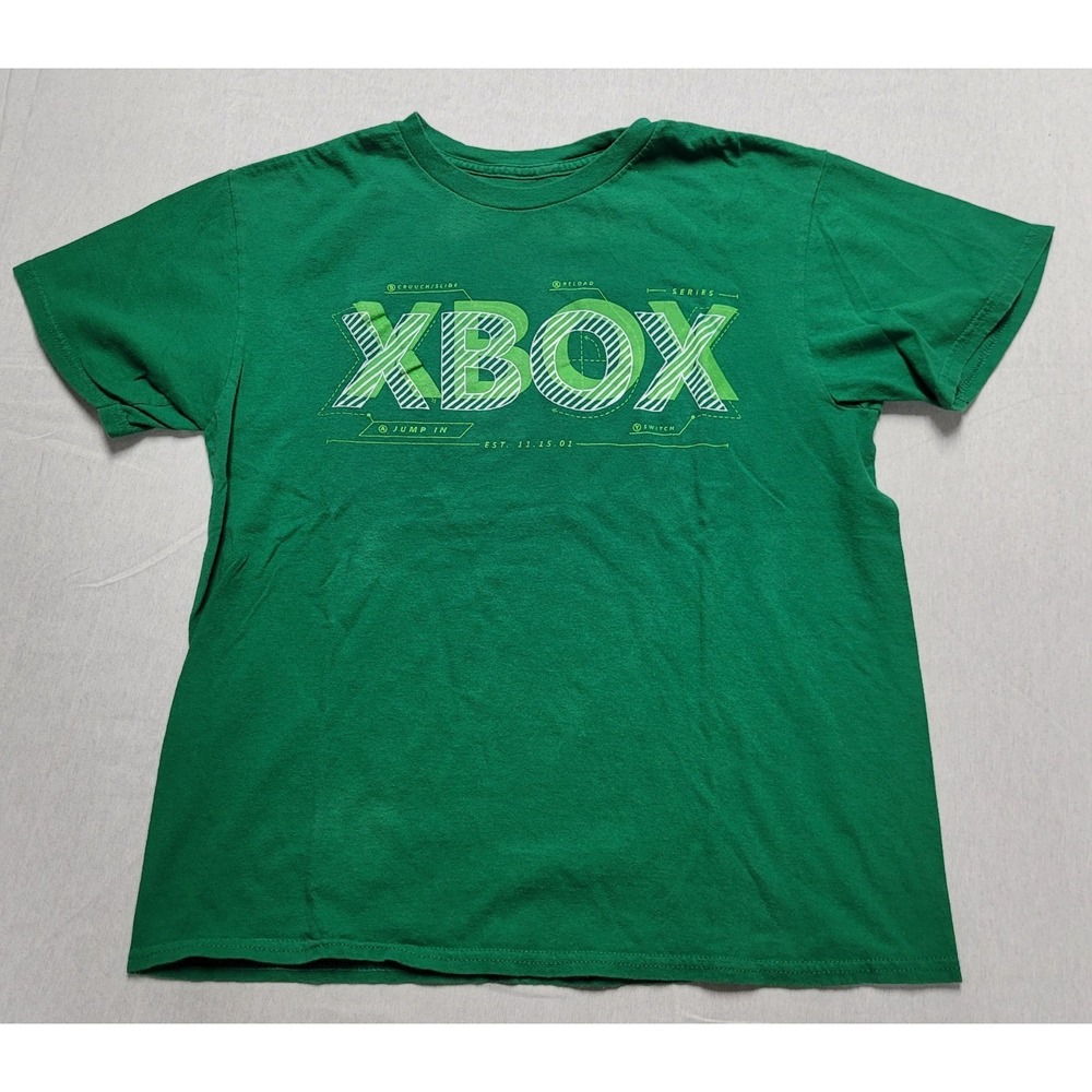 Boys XBox Logo Short Sleeve Graphic Print T-shirt Green Size XXL (18)